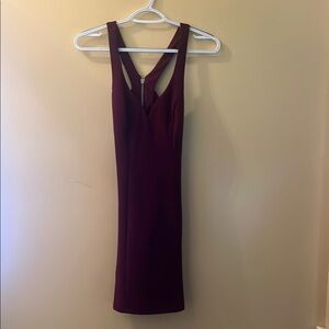 B. Darlin Elegant Burgundy Sleeveless Dress. Size 1/2.